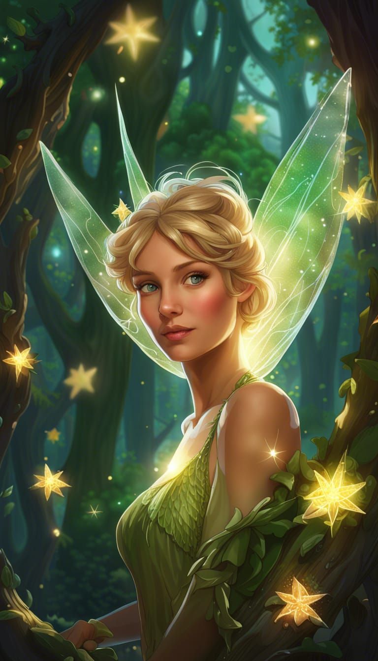 Tinker bell - AI Generated Artwork - NightCafe Creator