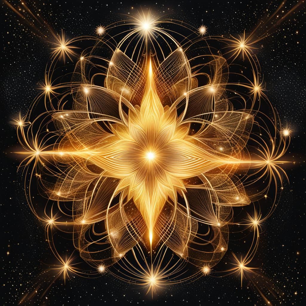 Golden Mandala Star