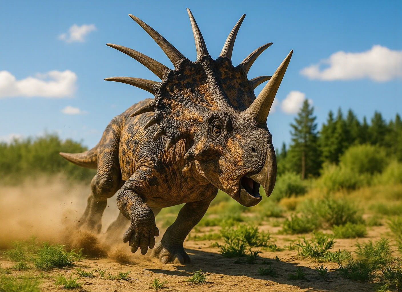 Life in the Cretaceous : Styracosaurus albertensis