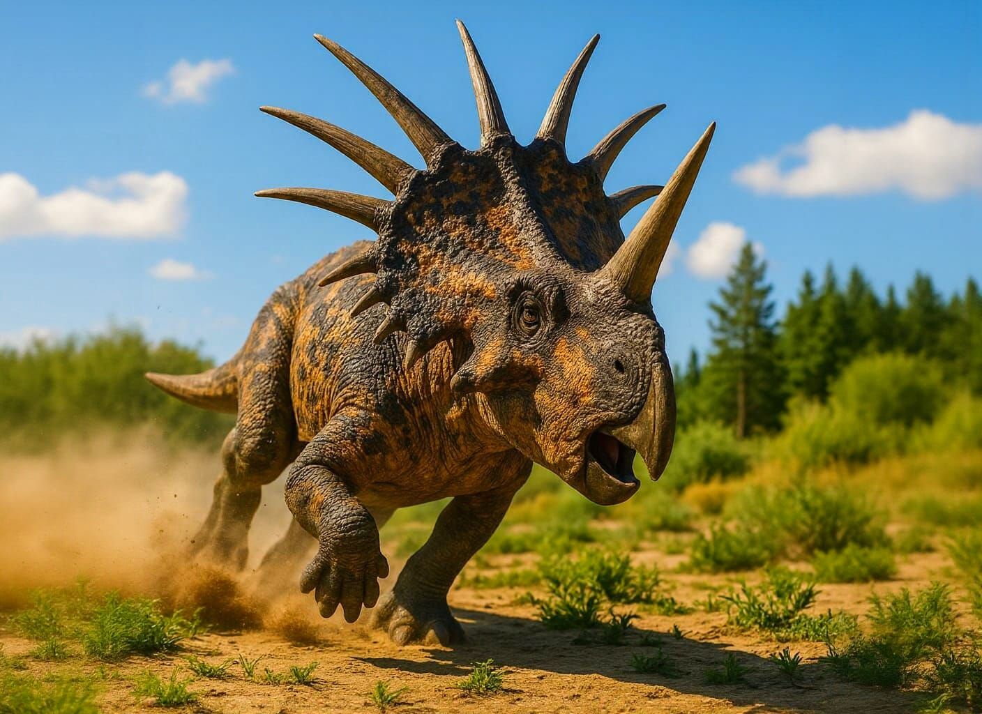 Life in the Cretaceous : Styracosaurus albertensis