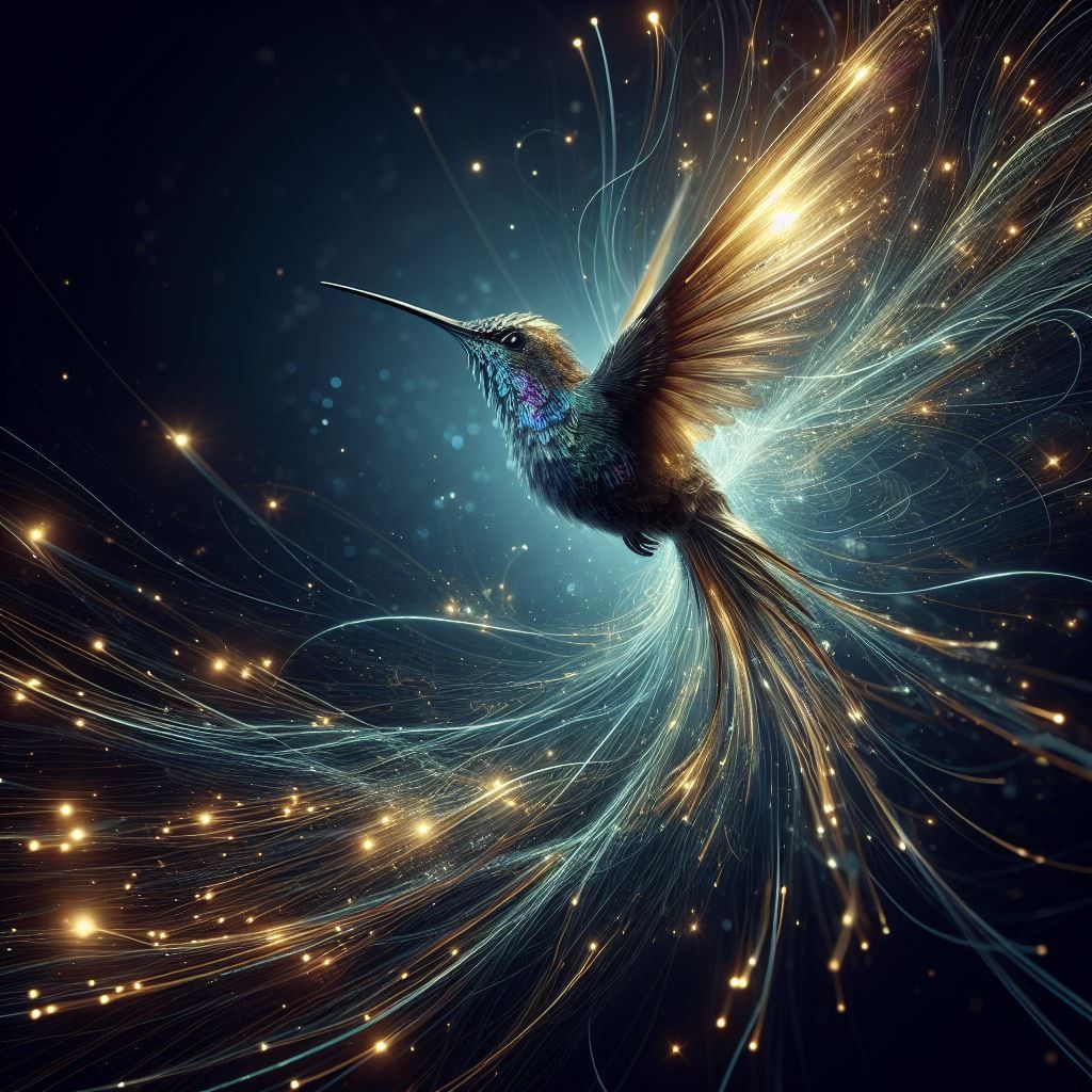 Lighting-Bird  by @Rutherfords_Gold