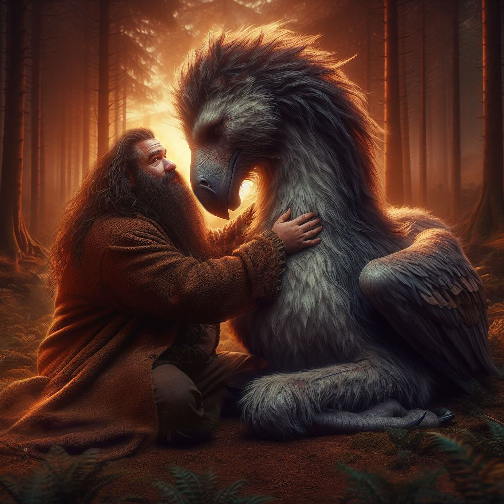 Hagrid and Buckbeak Reunited