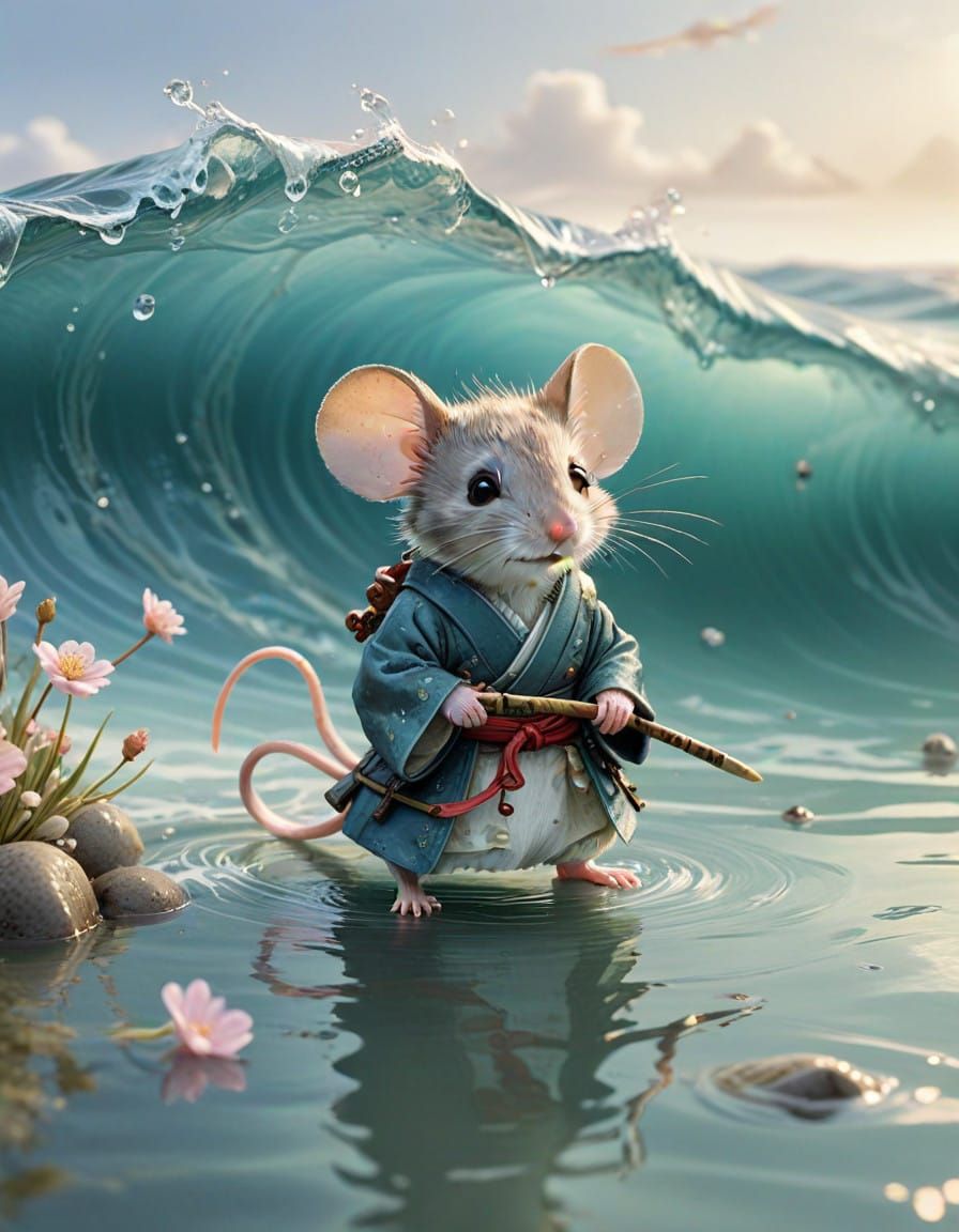 Samouraï mouse   by @Roswarcus
