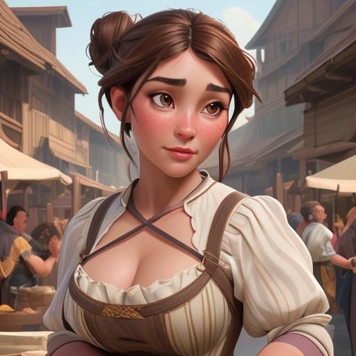 Young peasant woman