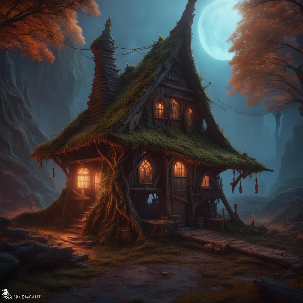 witches hut - AI Generated Artwork - NightCafe Creator