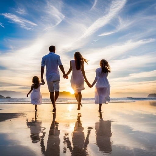 Families Enjoying A Day At The Beach  by @Inner Peace