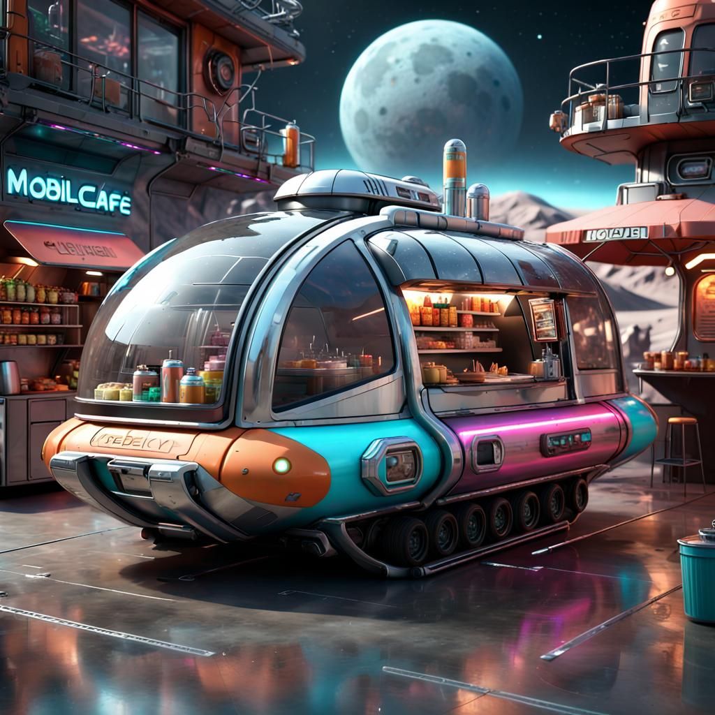 Futuristic Food Truck  by @Superbear