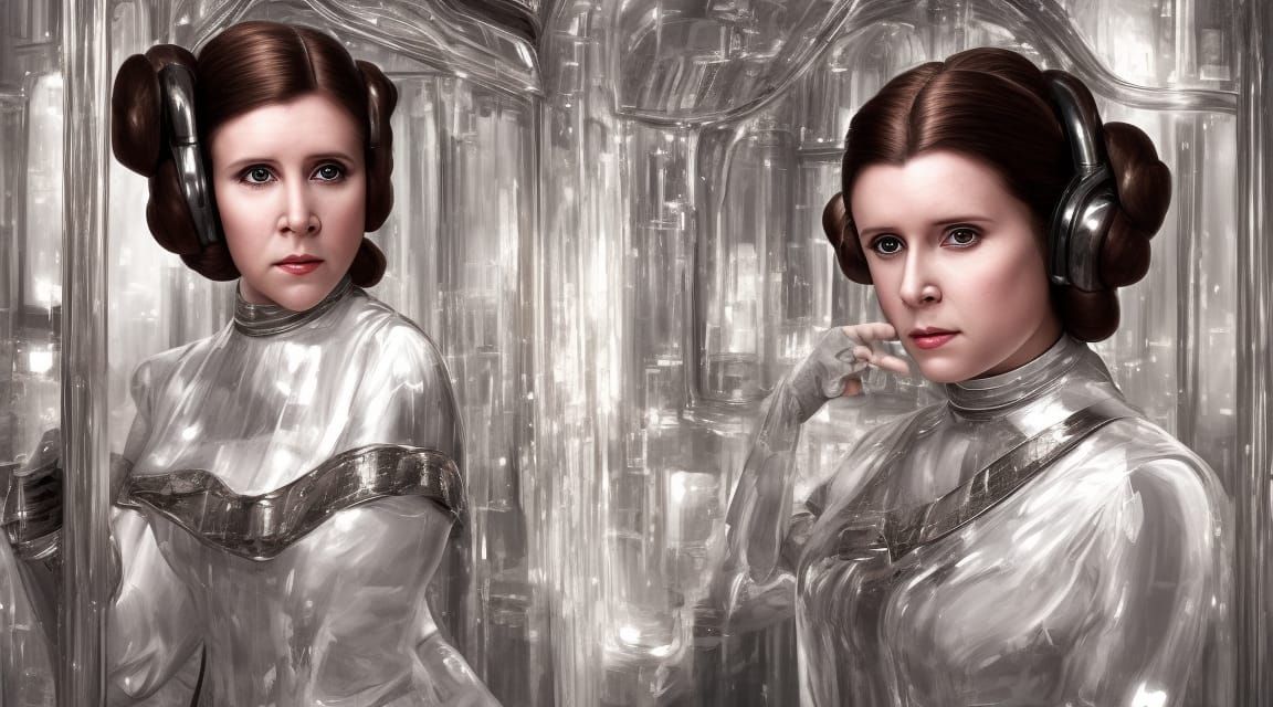 Princess Leia, ' in a jedi temple - AI Generated Artwork - NightCafe ...