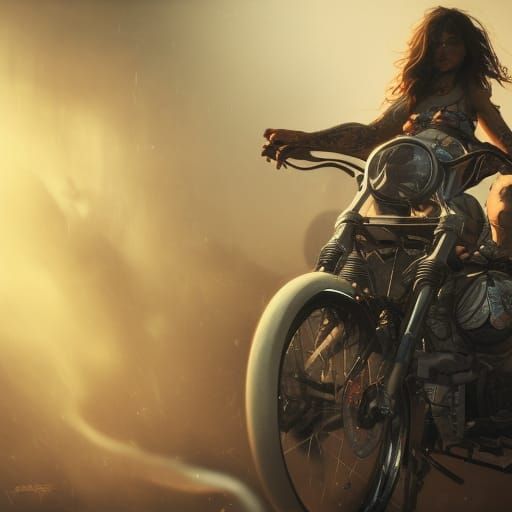 biker lady