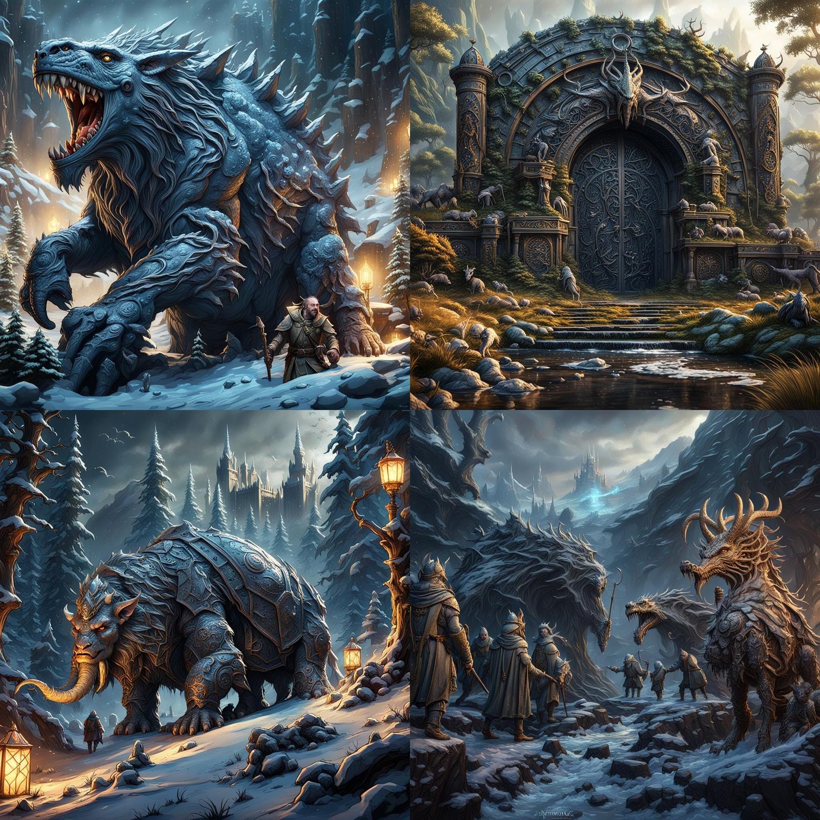 The creatures of a distopian world inspired by all things Na...