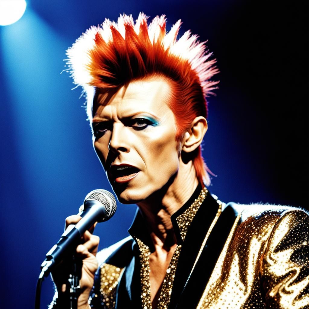 David Bowie in concert '70's   by @Jojo