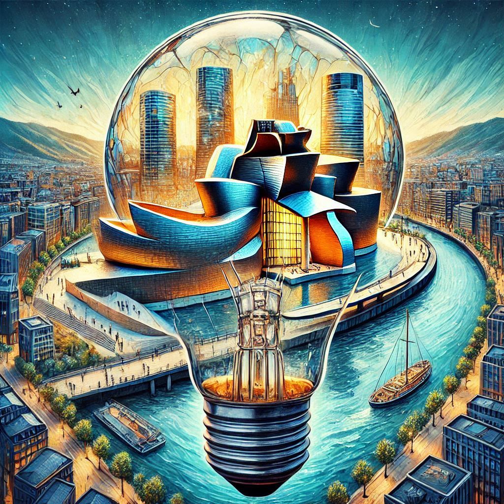 Bilbao City💡...Miniature Worlds Inside a Light Bulb! 💡🌍