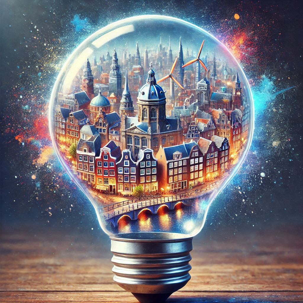 Amsterdam City💡...Miniature Worlds Inside a Light Bulb! 💡�...