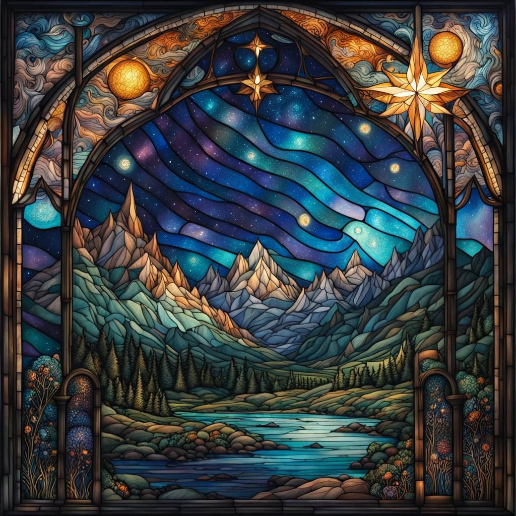 glass stained window  by @Terra