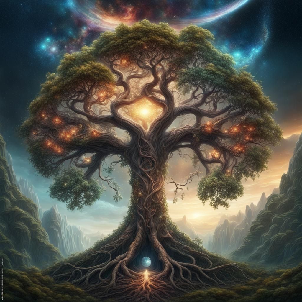 cosmic tree - AI Generated Artwork - NightCafe Creator