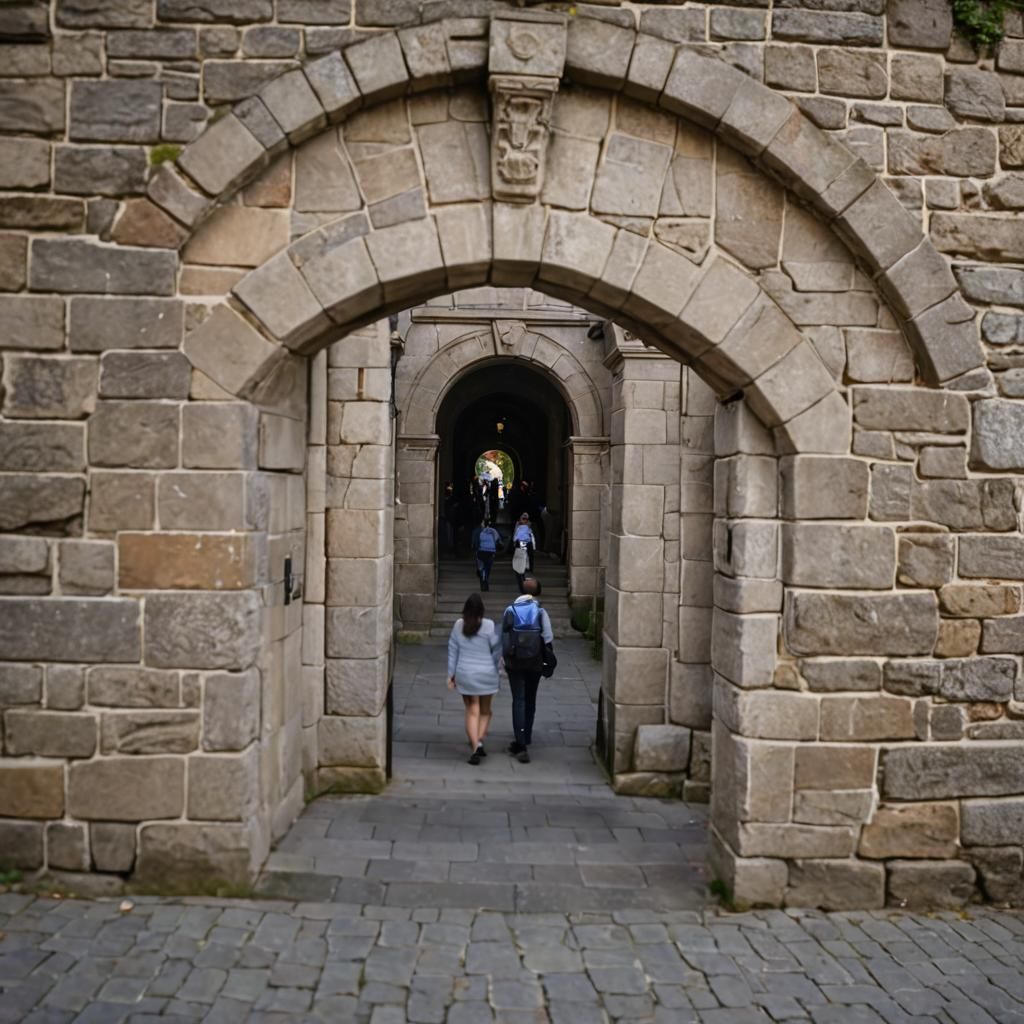 Entering the gates to sovegarde after the 7000 steps.