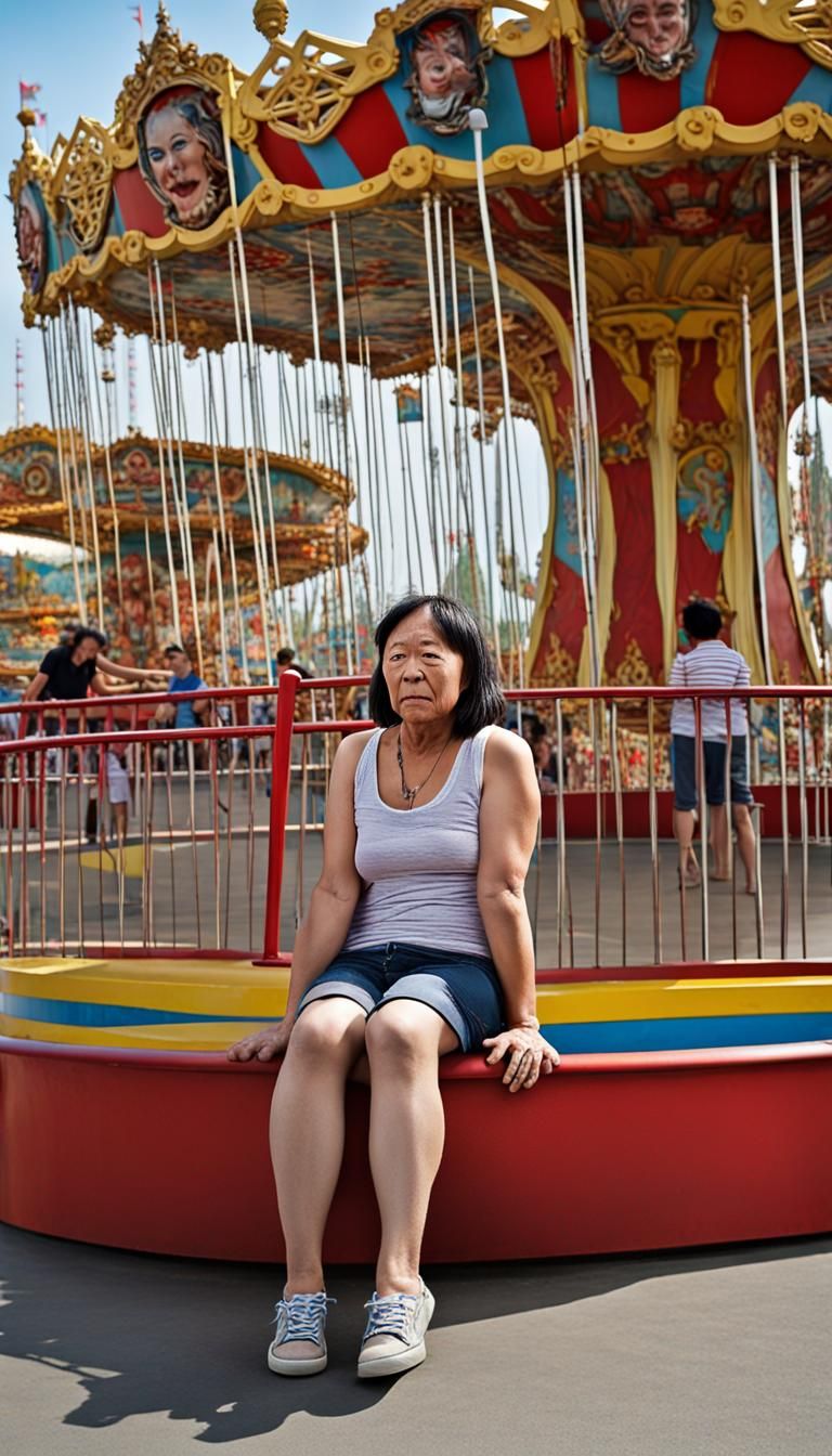 😴 Relatable Boredom at the Fairground: Endless Queues and Granny's ...