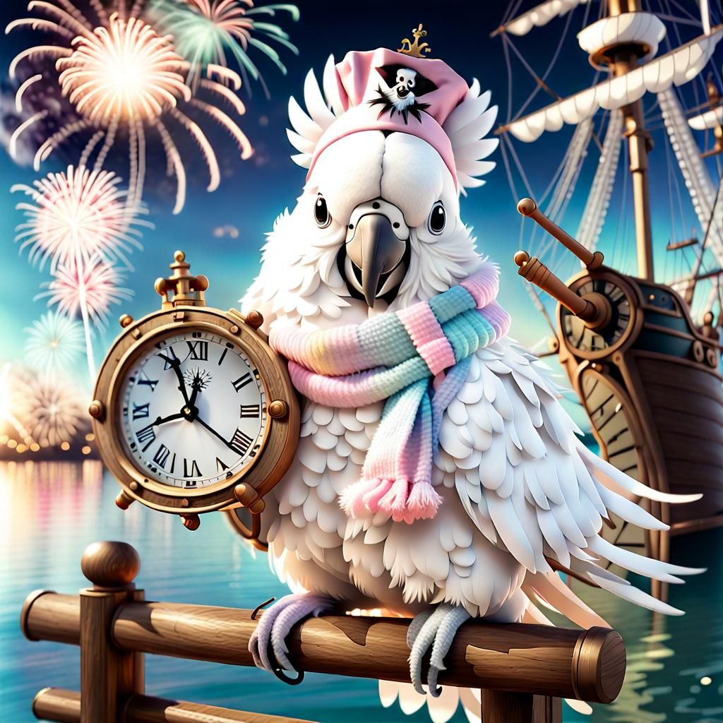 Happy New Year Cockatoo  by @DesignByNettis