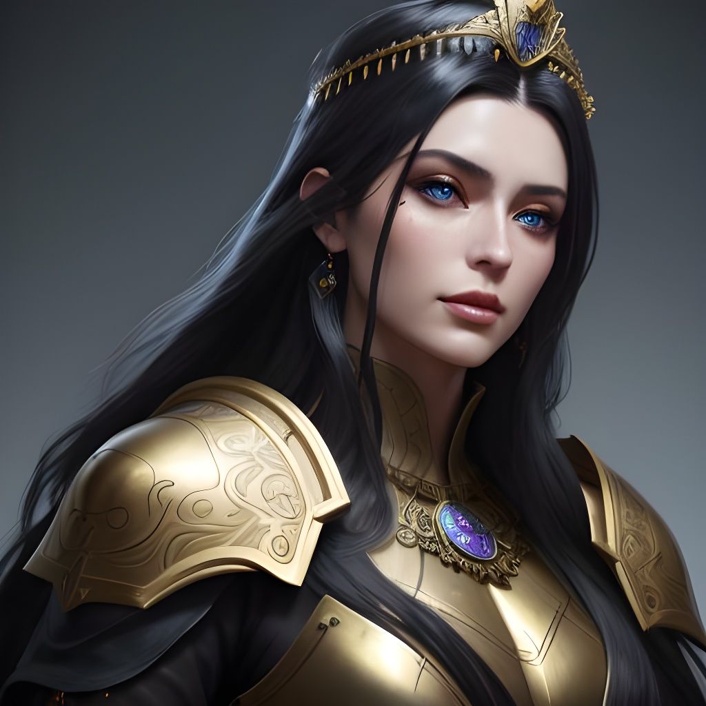 Fantasy warrior queen I - AI Generated Artwork - NightCafe Creator