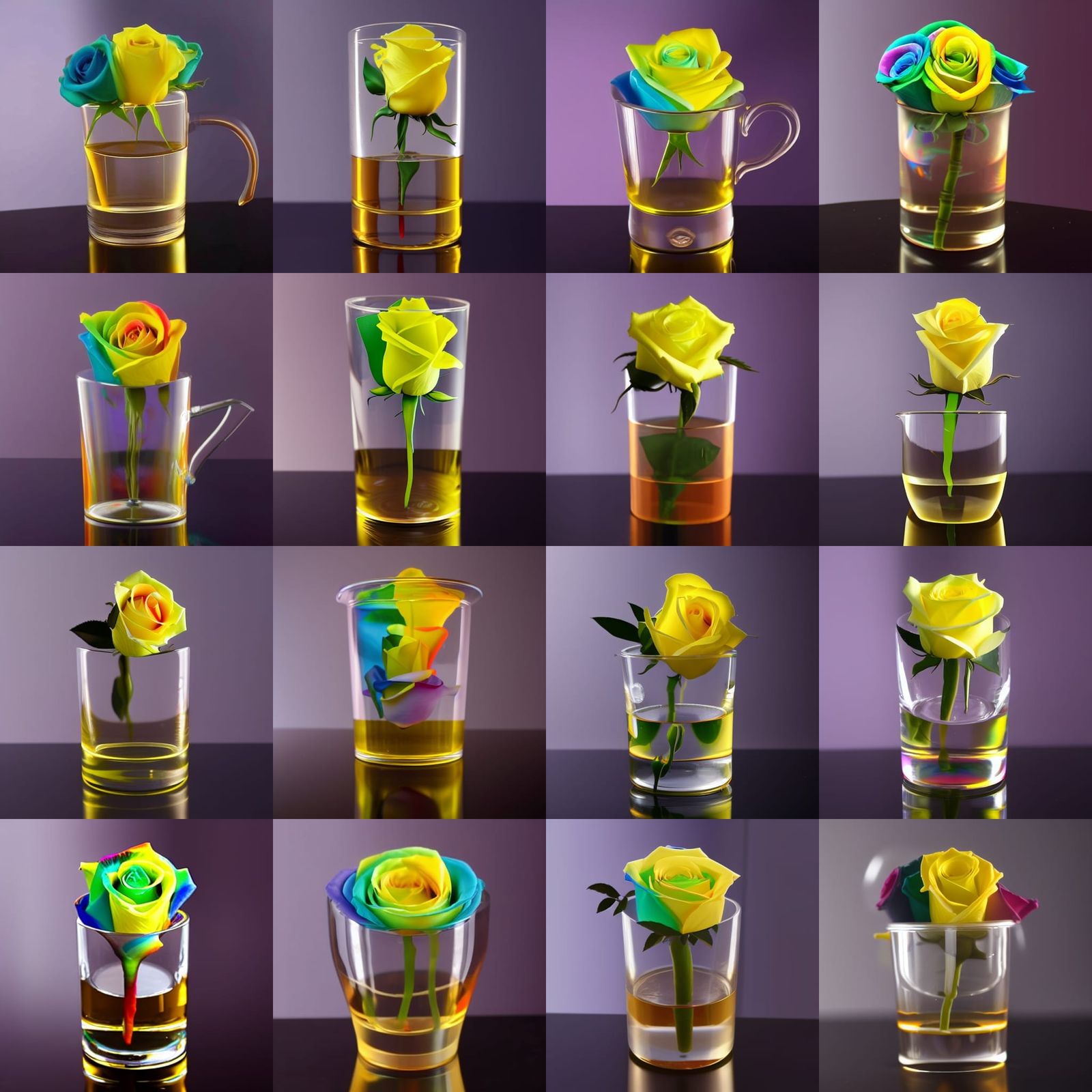 rainbow roses