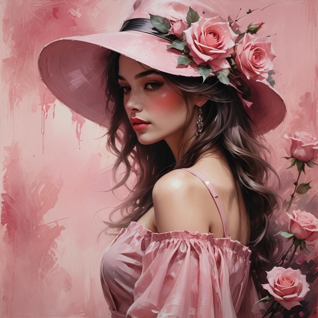 pink roses behind my back  by @bonnie