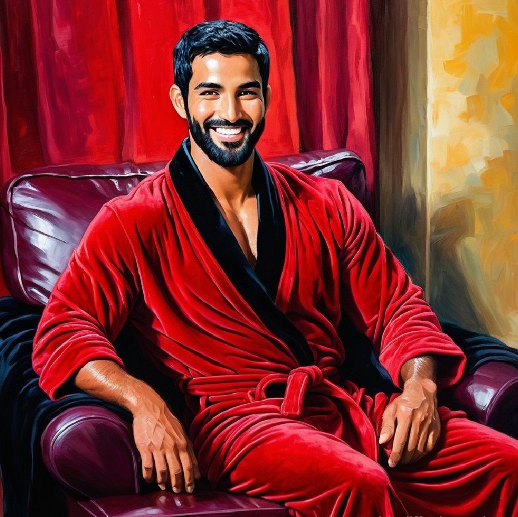 A handsome bearded man