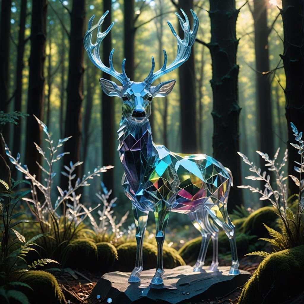 glass deer