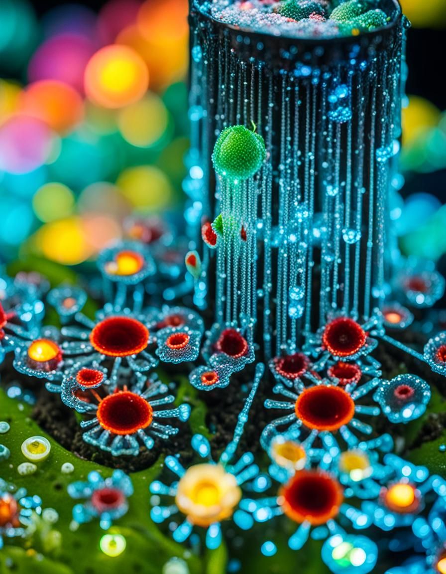 Microscopic LED Blossoms in Techno Bloom