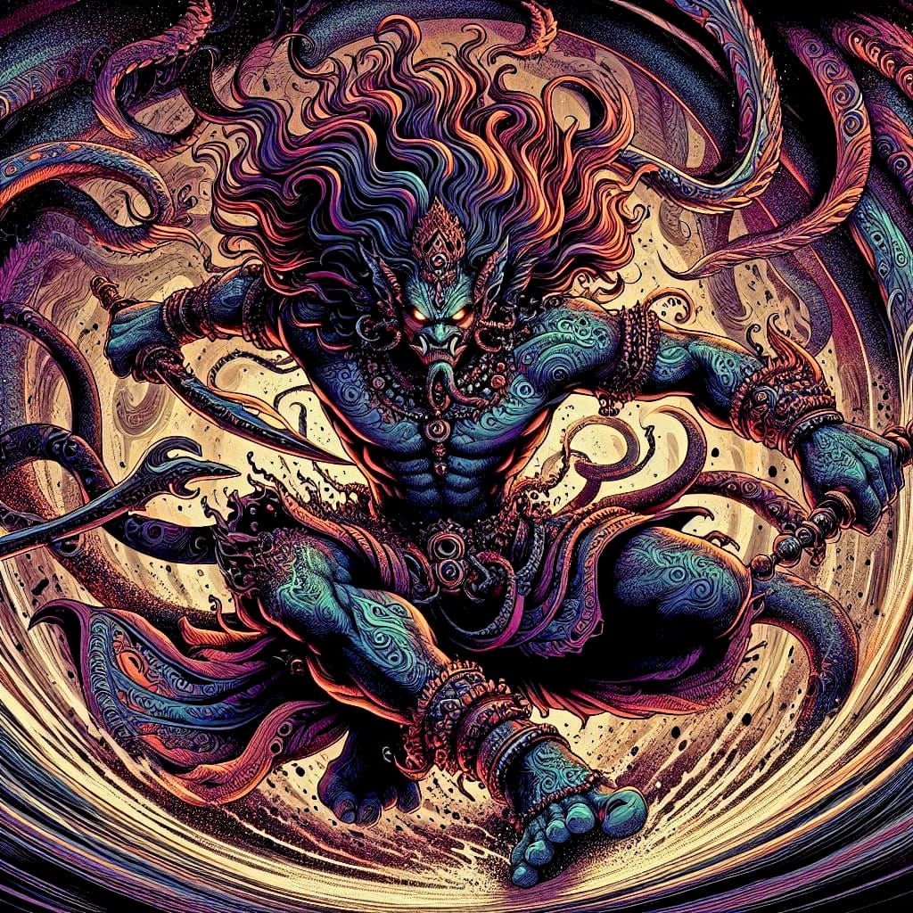 Ahiravana, demon king