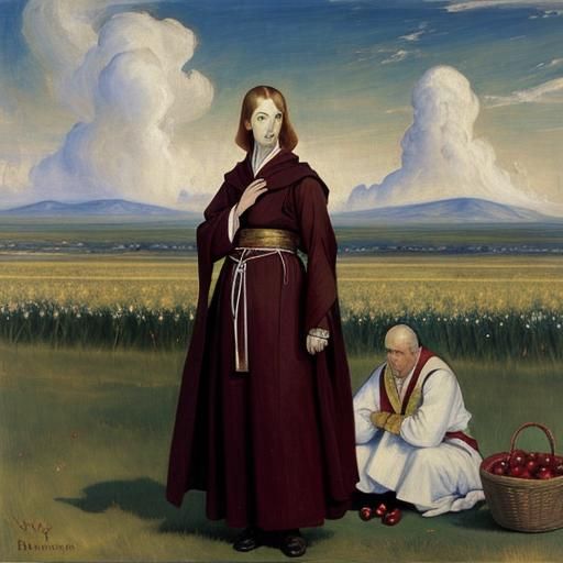 Cherries, monks and clouds
Cherries by Mikhail Nesterov and ...