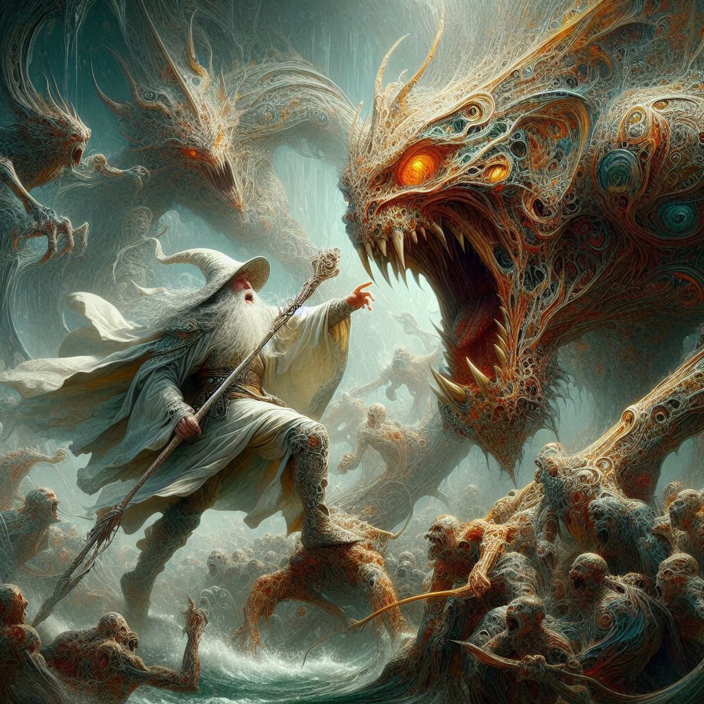 GANDALF BATTLING BALOG 5