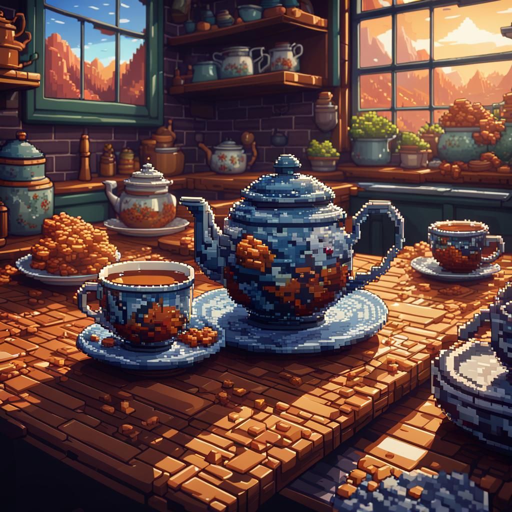 Pixel Tea  by @medragon