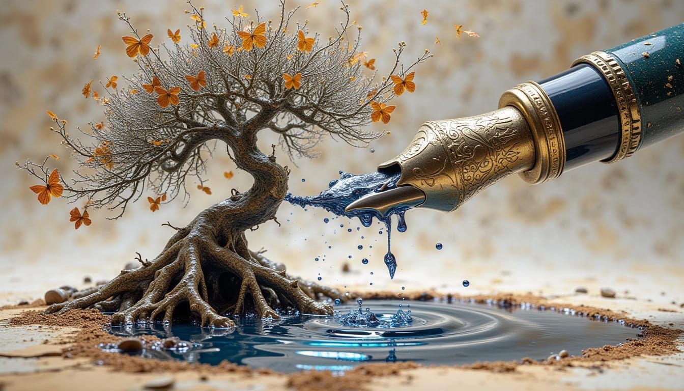 Ink Tree & Pencil Sketches ✒️🌳