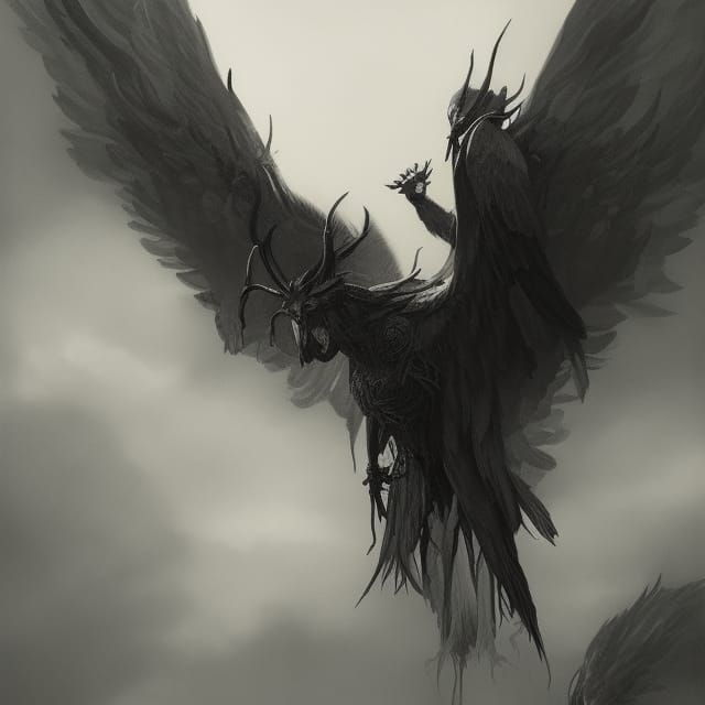 Harbinger of Death - AI Generated Artwork - NightCafe Creator