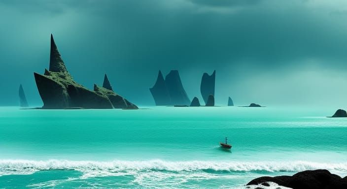 Cinematic fantasy seascape