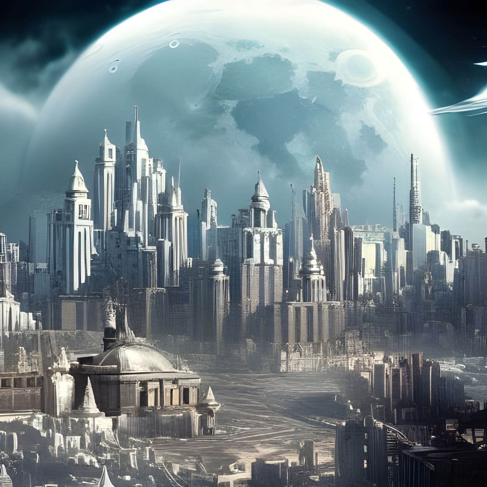 City on the moon
