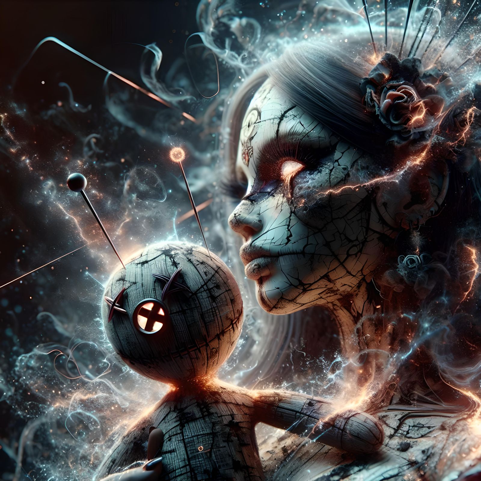 The Spellbound Doll and its Keeper  by @HippiNinjaPirate