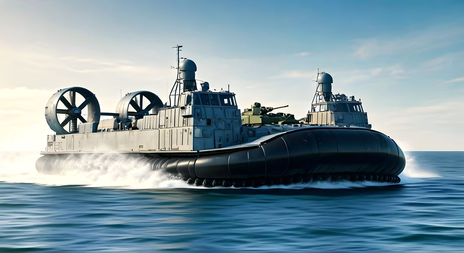 US Navy Landing Craft Air Cushion (LCAC) hovercraft  by @Gary Murakami