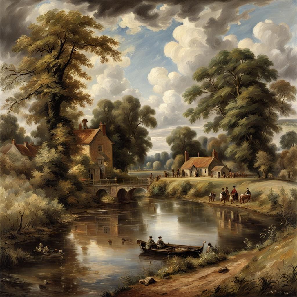 John constable inspired masters.  by @dyeton