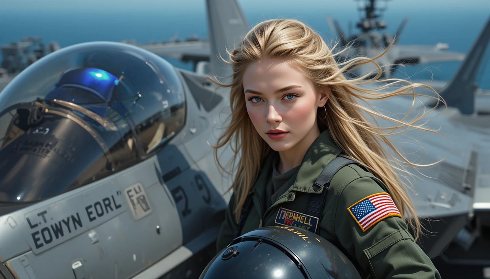 Éowyn from The Lord of the Rings catapults a Navy F-35 Light...