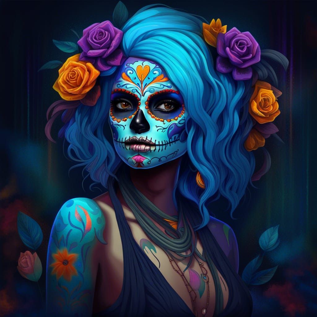 Psychedelic Día de los Muertos 12