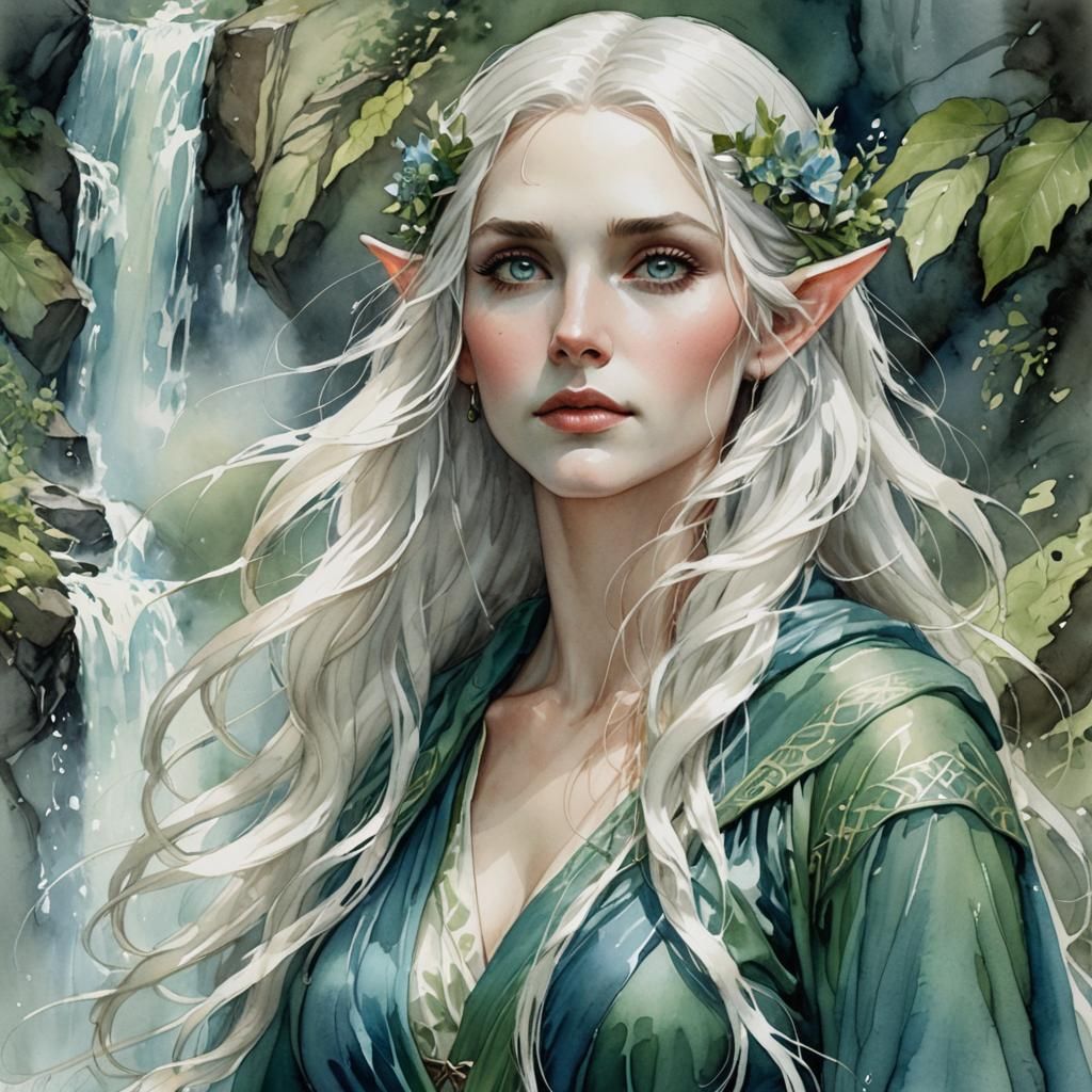 Enchanted Elf - waterfall