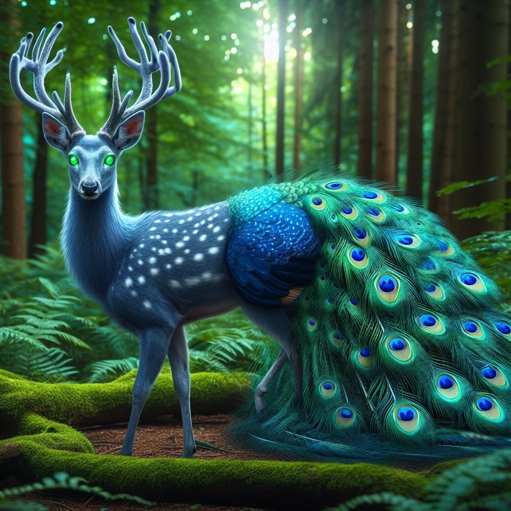 Deer/Peacock Fusion