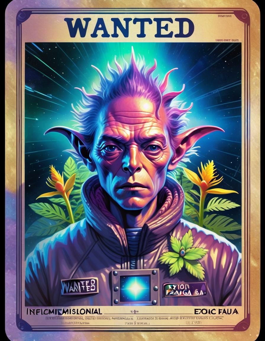 Wanted For: Interdimensional Smuggling of Exotic Flora and Fauna   by @Jim B