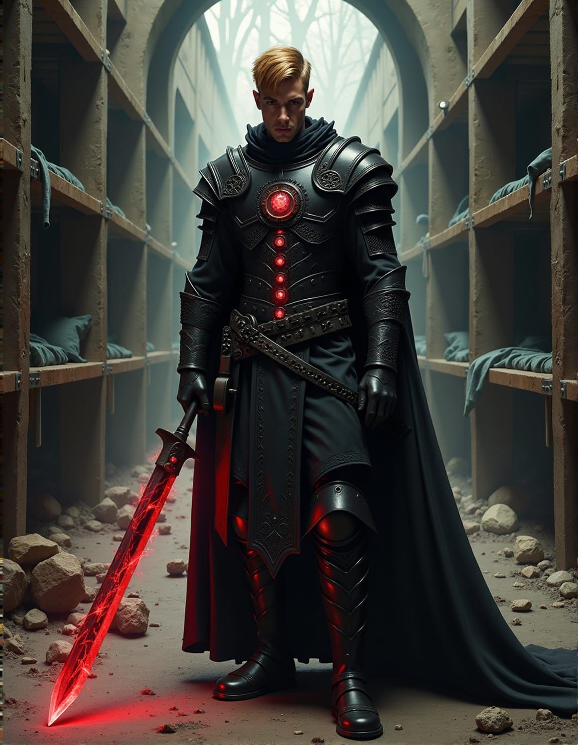 A warrior of the "Shield of the Fallen" army.