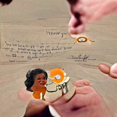 A detailed picture of JFK proposing to Oprah Winfrey