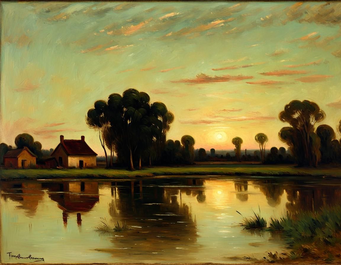 Village across the pond