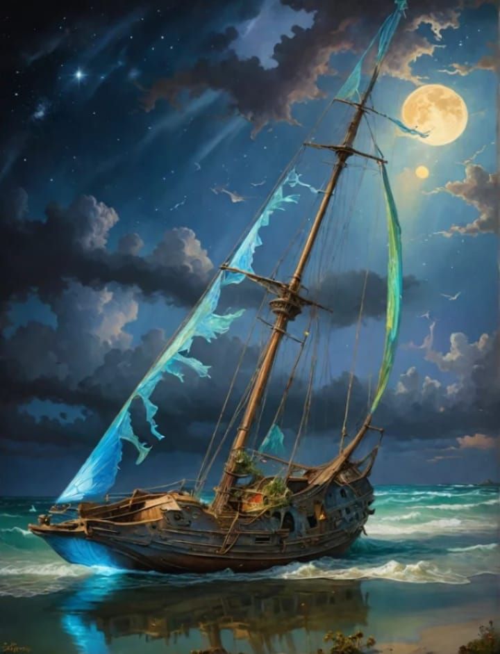 Ghost Ship off the Gulf Coast of Florida