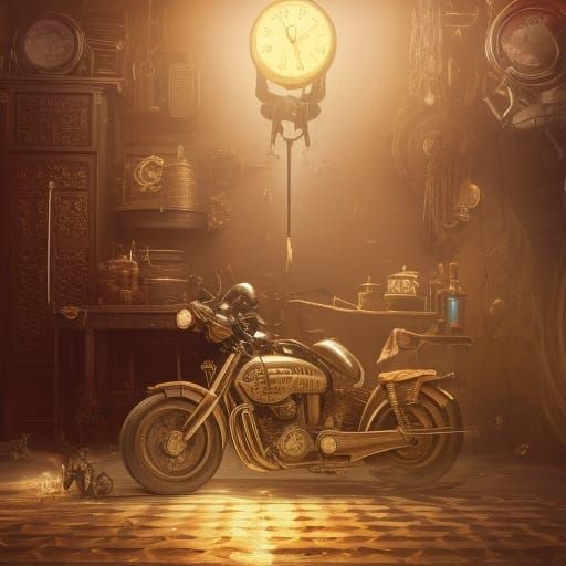 vintage mechanic clock