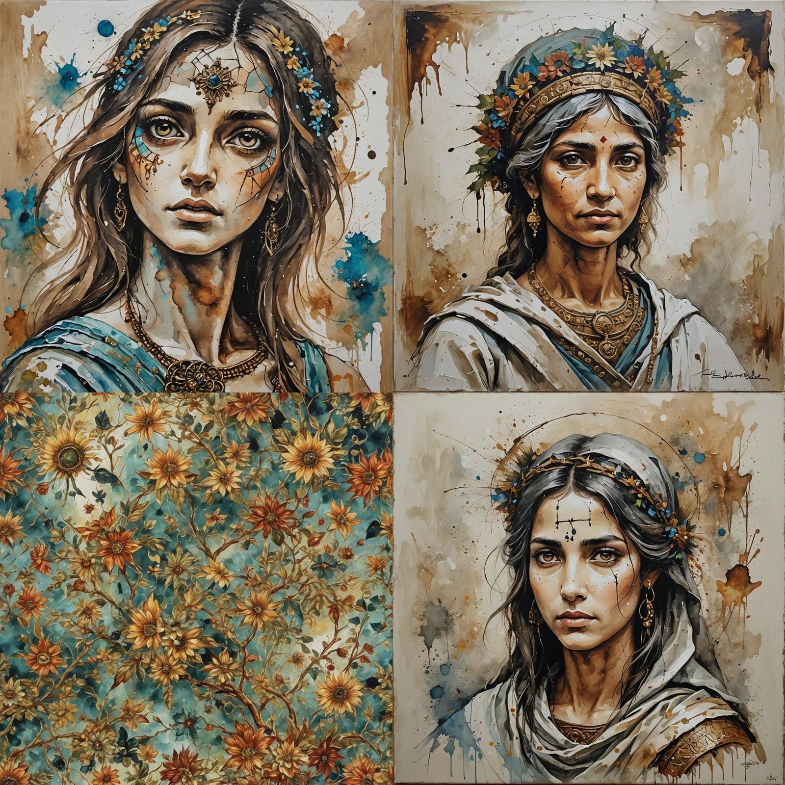 Criação,no quadro, pintura, galáxia  arte Romana